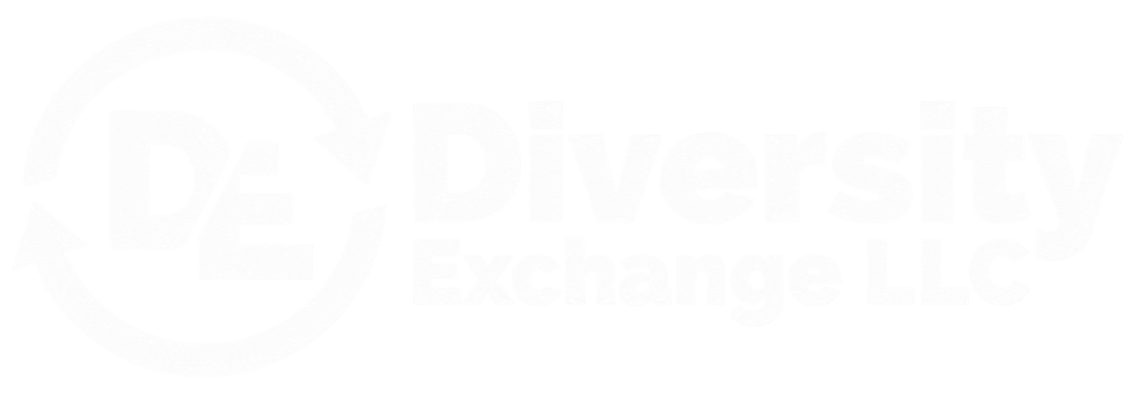 White DE Diversity Exchange Logo